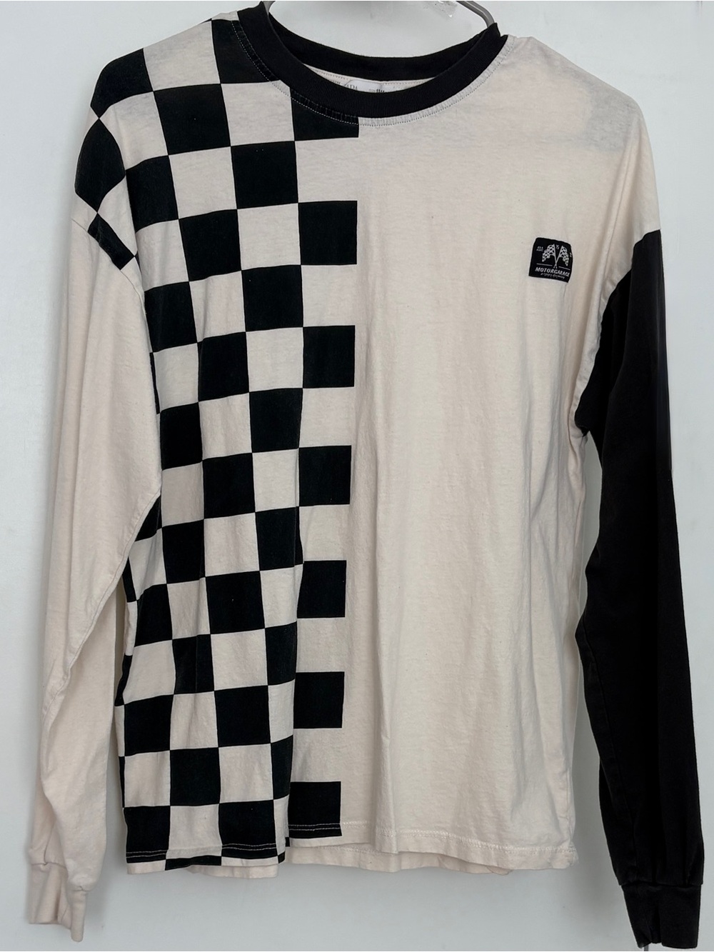 Zara Checkerboard Long Sleeve Tee